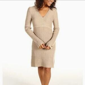 The North Face Saguaro Tan Alpaca Wool Sweater Dress Size Small